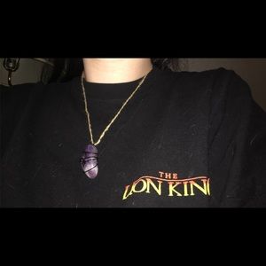 Amethyst stone necklace